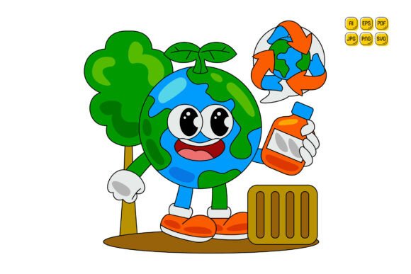 Cartoon Earth Character Vector Art 01: A Designer's Review