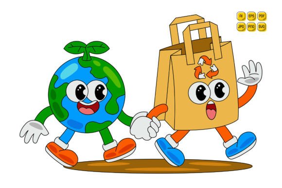 Cartoon Earth Character Vector Art 19: A Review for Graphics and Illustrations