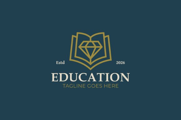 Diamond Book Logo Course Academy: Premium Graphics for Logo Templates