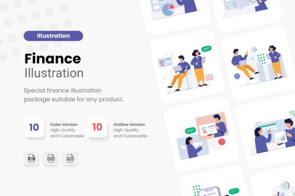 Finance Illustration Graphics for Handmade Crafts