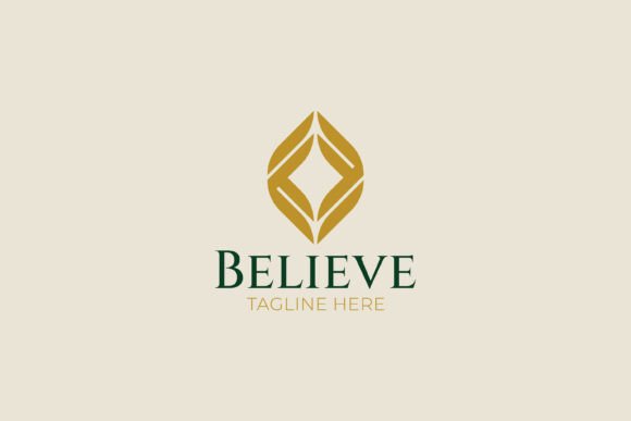 Luxury Abstract Diamond Gold Leaf Logo for Graphics & Logo Templates