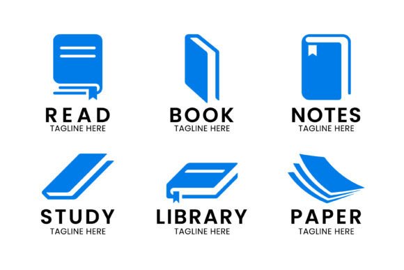 Minimalist Book and Education Logo for Graphics & Templates