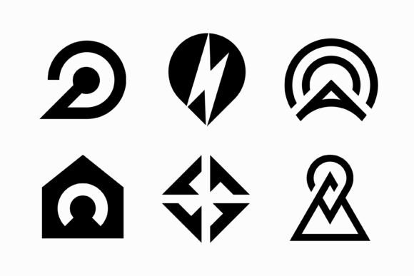 Modern Abstract Monogram Logo Collection Graphics & Logo Templates