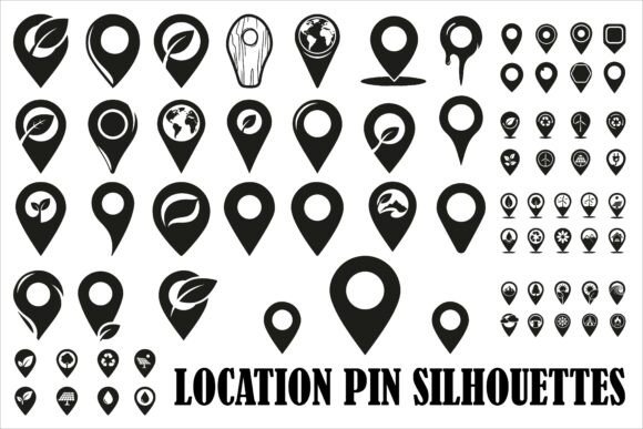 Modern Location Pin Silhouettes: A Crafts and Graphics Review