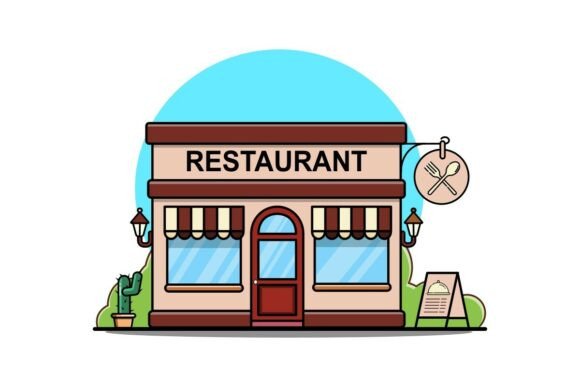 Restaurant Building Icon Graphics for Real Crafting