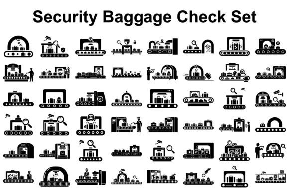 Security Baggage Checkpoint Silhouette: Graphics & Illustrations Review